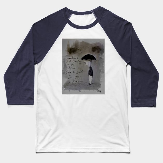 Good rain Baseball T-Shirt by Loui Jover 